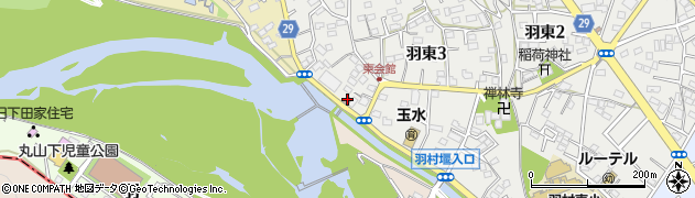 羽村南郵便局周辺の地図