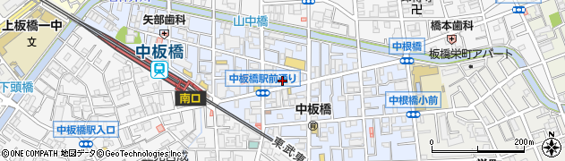 まいばすけっと中板橋駅前店周辺の地図