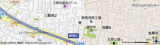 東京都練馬区三原台2丁目1-20周辺の地図
