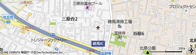 東京都練馬区三原台2丁目4-14周辺の地図