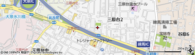 東京都練馬区三原台2丁目18周辺の地図
