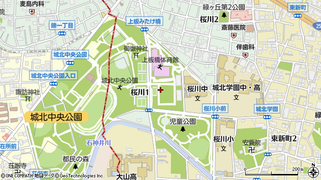 〒174-0075 東京都板橋区桜川の地図