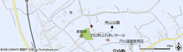 山梨県韮崎市穴山町周辺の地図