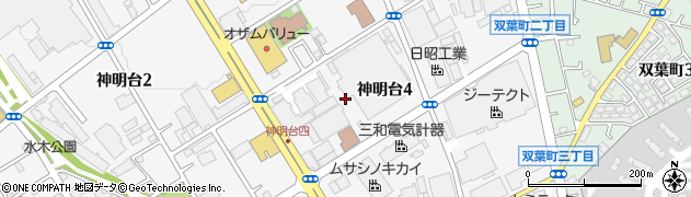 東京都羽村市神明台4丁目6周辺の地図