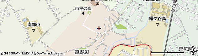 千葉県鎌ケ谷市道野辺周辺の地図