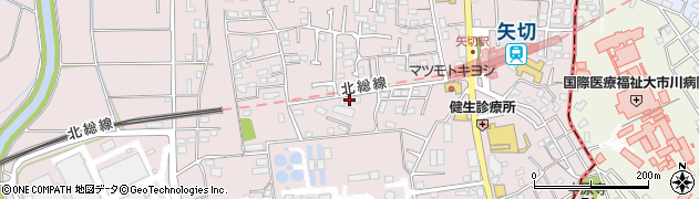 千葉県松戸市下矢切157周辺の地図