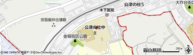 千葉県成田市公津の杜5丁目周辺の地図