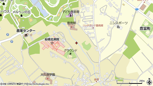 〒274-0054 千葉県船橋市金堀町の地図