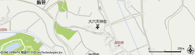 千葉県多古町（香取郡）飯笹周辺の地図