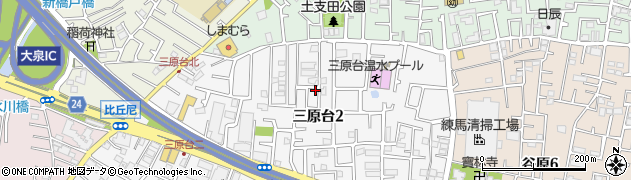 東京都練馬区三原台2丁目12-4周辺の地図