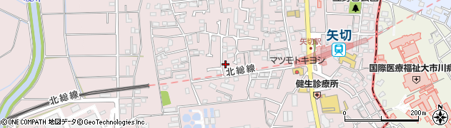 千葉県松戸市下矢切170周辺の地図