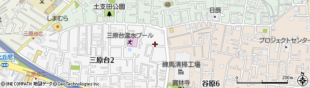 東京都練馬区三原台2丁目10周辺の地図