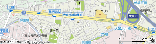 ファミリーマート大泉目白通り店周辺の地図