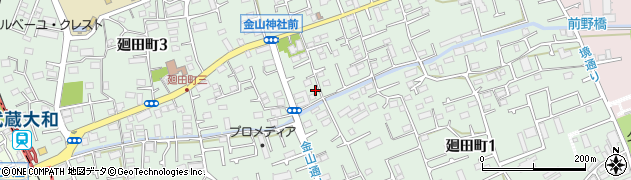 東京都東村山市廻田町周辺の地図
