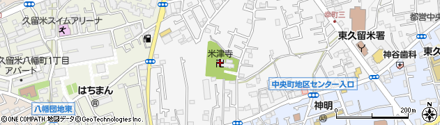 米津寺周辺の地図