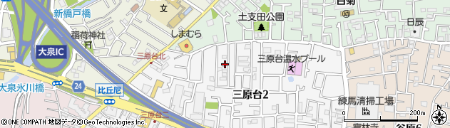 東京都練馬区三原台2丁目16-15周辺の地図