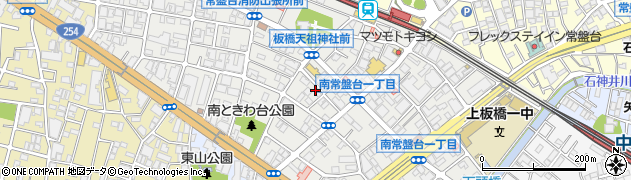 東京都板橋区南常盤台周辺の地図