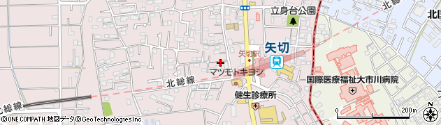 千葉県松戸市下矢切152周辺の地図