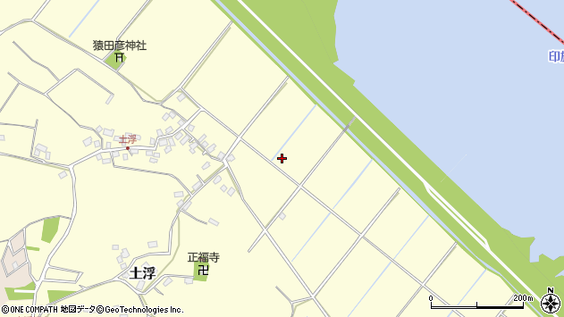 〒285-0001 千葉県佐倉市土浮の地図