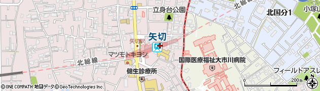 千葉県松戸市周辺の地図