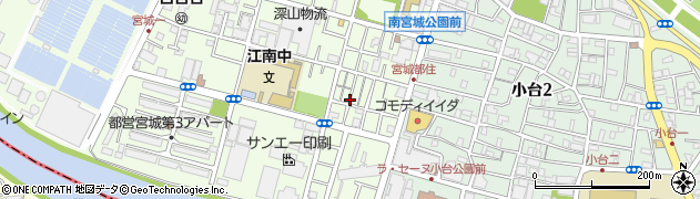 東京都足立区宮城1丁目10周辺の地図