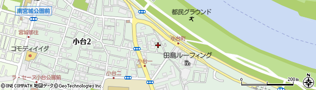 東京都足立区小台周辺の地図