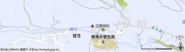 菅生高周辺の地図