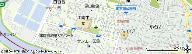 東京都足立区宮城1丁目9周辺の地図