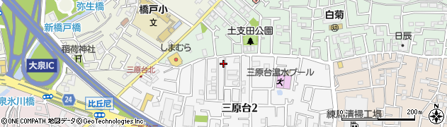 東京都練馬区三原台2丁目15-12周辺の地図