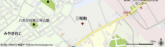 千葉県船橋市三咲町周辺の地図