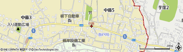 中藤周辺の地図