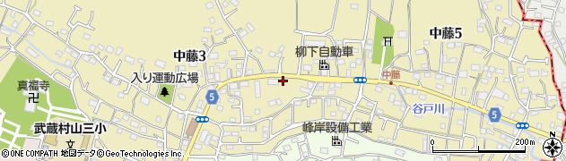 武蔵村山市消防団　第一分団周辺の地図