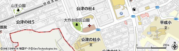 成田市　もりんぴあこうづ周辺の地図