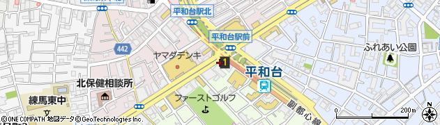 松屋 平和台店周辺の地図