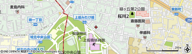 東京都板橋区桜川周辺の地図