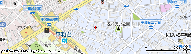 東京都練馬区平和台4丁目周辺の地図