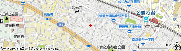 東京都板橋区南常盤台2丁目周辺の地図