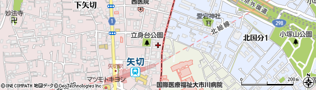 千葉県松戸市下矢切99周辺の地図