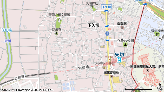 〒271-0096 千葉県松戸市下矢切の地図