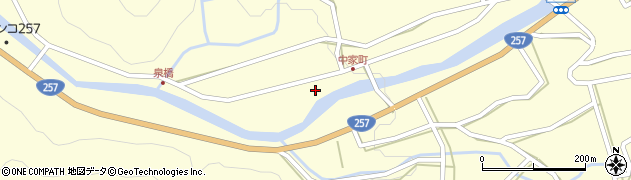 岐阜県下呂市野尻1462周辺の地図
