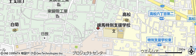 東京都練馬区土支田2丁目3-2周辺の地図
