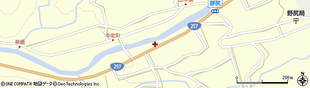 岐阜県下呂市野尻828周辺の地図