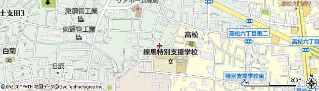 東京都練馬区土支田2丁目2-1周辺の地図