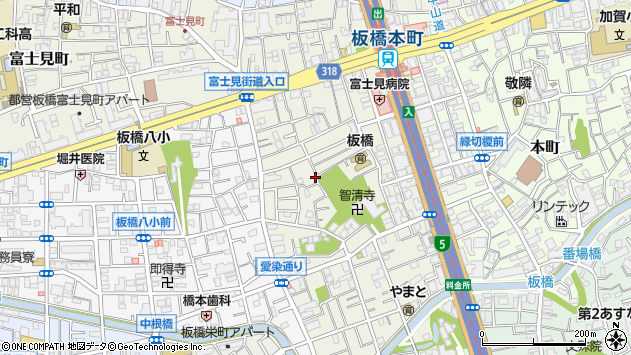 〒173-0012 東京都板橋区大和町の地図