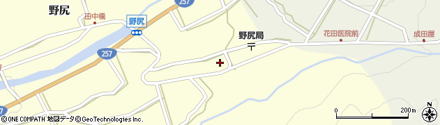 岐阜県下呂市野尻236周辺の地図