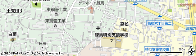 東京都練馬区土支田2丁目2-3周辺の地図