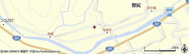 岐阜県下呂市野尻1477周辺の地図
