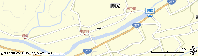 岐阜県下呂市野尻1130周辺の地図