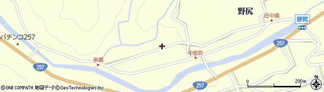 岐阜県下呂市野尻1414周辺の地図