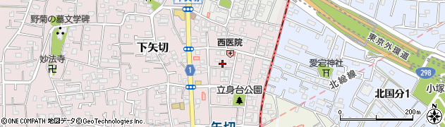 千葉県松戸市下矢切84周辺の地図